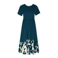 thumbnail image 5 of IROINNID Summer Dresses for Women 2024, Women Wedding Guest Maxi Dresses with Short Sleeve and Round Neck Floral Printed Summer Outfits Dress, 5 of 5