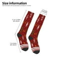 thumbnail image 5 of Haiem Merry Christmas Socks, Funny Novelty Crazy Design Cotton Socks Sports Socks Knee High Socks For Men, Women,1Pairs - Gift For Working Friends, 5 of 9