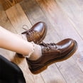 thumbnail image 3 of Zapatos de cuero de PU para mujer,Zapatos de cuero de PU para mujer Zapatos de cuero de PU casuales para dama Zapatos de cuero de PU con cordones Los mejores en su clase, 3 of 8
