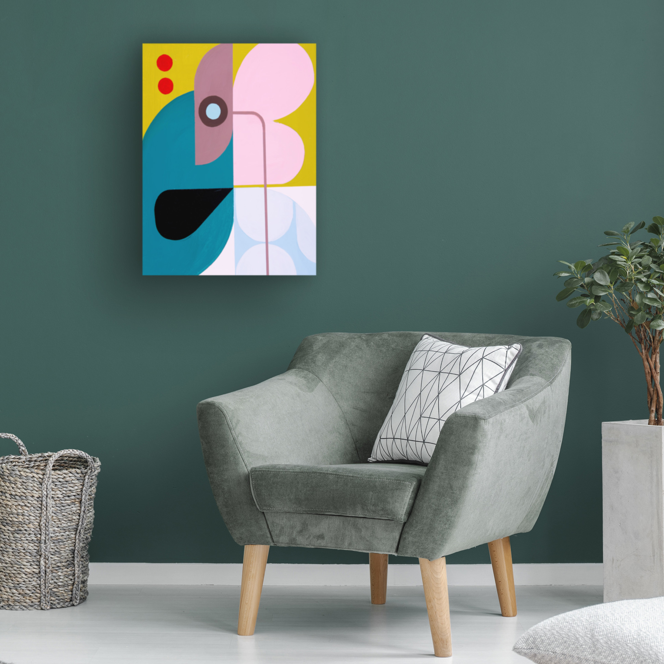 Canvas Wall Art - Marion Griese 'Running Toward The Sun 5' Wall Art for Living Room, Bedroom, or Office Décor by Trademark Fine Art - 35 x 47 Inches