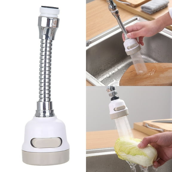 Clearance Sale!Faucet Three Speed Pressurized Shower Head Water Spash Proof Household Kitchen Faucet Filter,White Faucet Nozzle