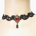 thumbnail image 1 of Collar de encaje gótico, cadena de clavícula, gargantilla femenina, collar sencillo, accesorios punk negros, collar, banda para el cuello, 1 of 6