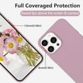 thumbnail image 5 of iPhone 15 Pro Max Case, iPhone 15 Pro Max Phone Case Liquid Silicone Gel Rubber Slim Phone Case Soft Anti-Scratch Durable Microfiber Lining Shockproof Protective Cover 6.7'', Lilac Purple, 5 of 14