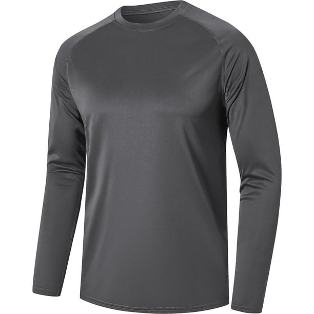 pstuiky mangas largas para hombre, Camiseta deportiva holgada de manga larga con cuello redondo para hombre camisetas de hombre s