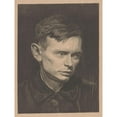 thumbnail image 3 of Chris Lebeau 12x14 Black Modern Framed Museum Art Print Titled - Portrait of Jan Mankes (1917), 3 of 5