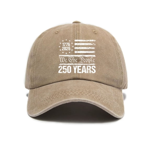 250th Anniversary USA Hat, America 250th Anniversary Baseball Cap, Outdoor Adjustable Baseball Cap - 1776-2026 Patriotic Gift for Men Women Veterans Day Memorial Day