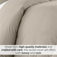 thumbnail image 2 of Southshore Fine Living, Inc. Premium Collection Twin XL Duvet Cover Bedding Set with one sham, Taupe, 2 of 9