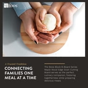 John Boos B Series Round Wood Cutting Board with Feet, 12 x 12, Maple