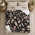 thumbnail image 5 of Vintage Vanity Mirrors and Pink Roses in Elegant Beauty Pattern Style for Beauty Lovers, Vanity Salon Scene, Cozy Flannel Blanket for Bedroom and Dressing Room, Birthday Gift, Romantic Home Decor, 5 of 9