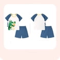 thumbnail image 7 of Bellafa Toddler Boys Cotton Short Sleeve T-Shirt and Elastic Waist Shorts Set 2-7 Years Kids Summer 2-pieces Outfits -Dinosaur, 7 of 7