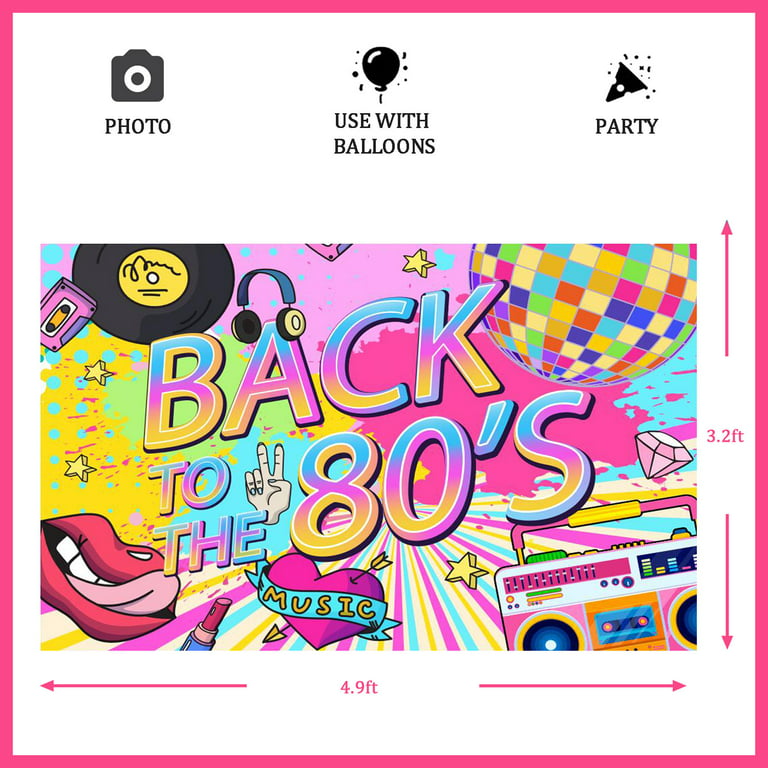 80s party background