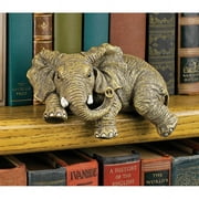 Design Toscano Ernie the Elephant Shelf Sitter Sculpture