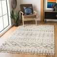 thumbnail image 3 of SAFAVIEH Marrakesh Noel Moroccan Area Rug, Ivory/Grey, 4' x 6', 3 of 8