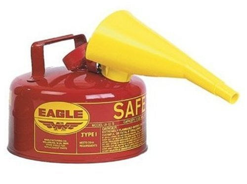 4 in Height Eagle F-15 HDPE 10 in Poly Funnel for Metal Type I Safety Cans 9 in Length 8 in Width