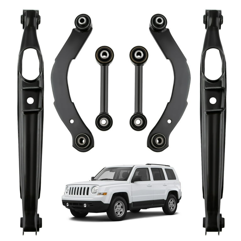 6pcs Rear Upper Lower Control Arms Lateral Toe Arms for Jeep Compass