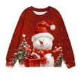 thumbnail image 4 of Kids Christmas Shirts 2024 Girl's Christmas Shirt Boys Christmas Tops Christmas Children's Shirt Long Sleeved Pattern T-Shirt Printed Round Neck for Boys and Girls Aged 1-12, 4 of 4