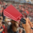 thumbnail image 1 of Cow Bell, Extended Vibration Cowbell Noise Maker Soft Wrist Strap Long Lasting Sound Metal PVC  for Stadium, 1 of 7