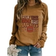 thumbnail image 2 of Fall Clothes 2023 Fashion Women Round Neck Long Sleeve T-Shirt Printing Sweatshirt Blouse Tops(Khaki,2XL), 2 of 6