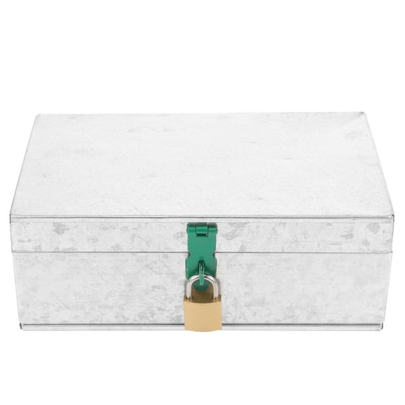Storage Containers File Box with Lock Tool Locker Document Travel