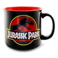 thumbnail image 2 of Jurassic Park Classic Logo Black Ceramic Camper Mug | Holds 20 Ounces, 2 of 8