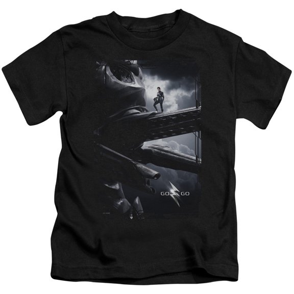 Power Rangers Black Zord Poster Youth 18/1 T-Shirt Black
