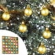 thumbnail image 4 of Juego de 36 adornos navideños | Bolas de plástico mate pintadas de 3 cm | Adornos para árbol con formas especiales para decorar el hogar en las fiestas, 4 of 5