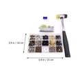 thumbnail image 2 of LEEYNEER 50 Sets Snap Fastener with Fixing Tools Leather Starter Kit Heavy Duty, 2 of 8