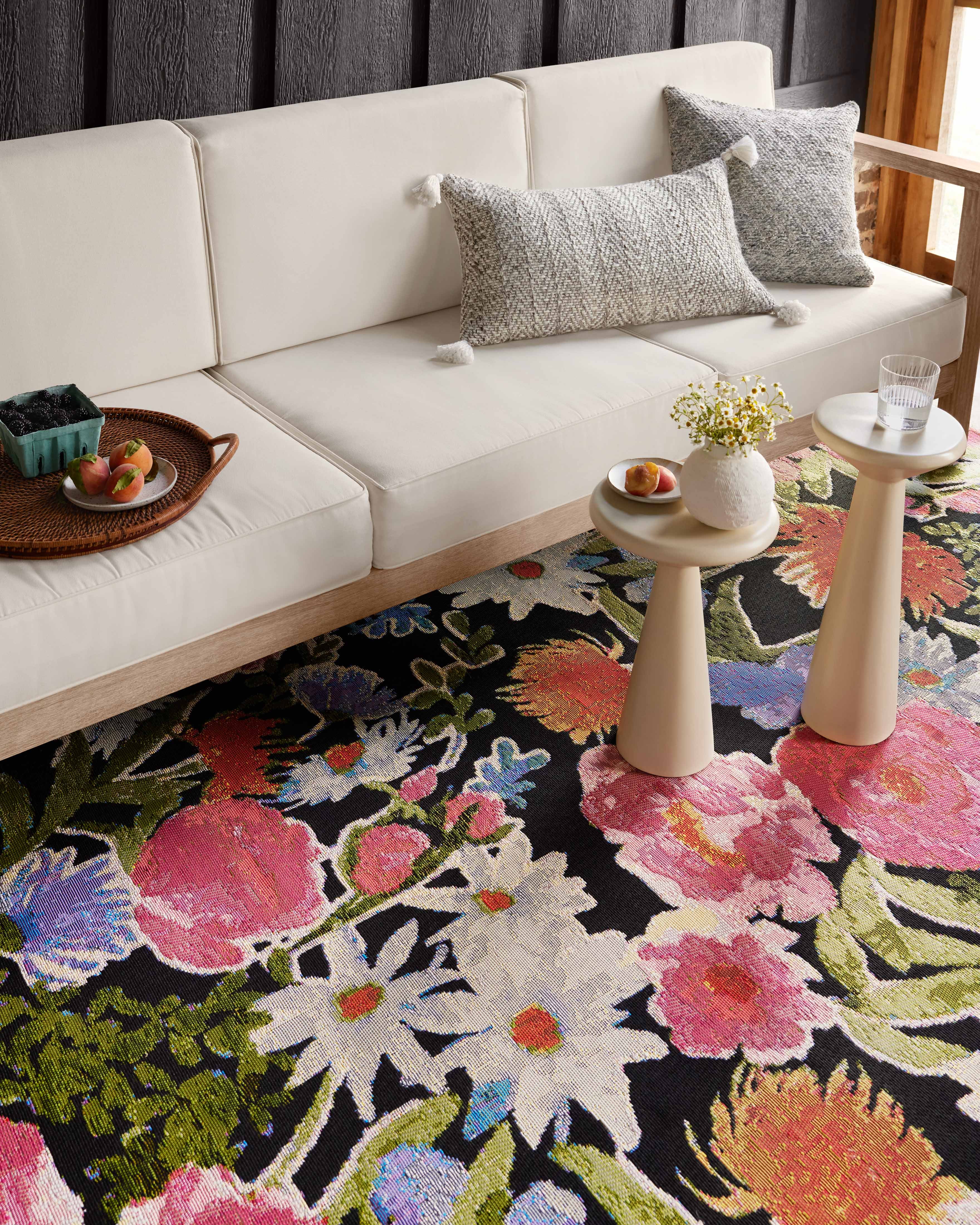 Loloi Botanical Black / Multi 7'-10" x 11'-2" Area Rug