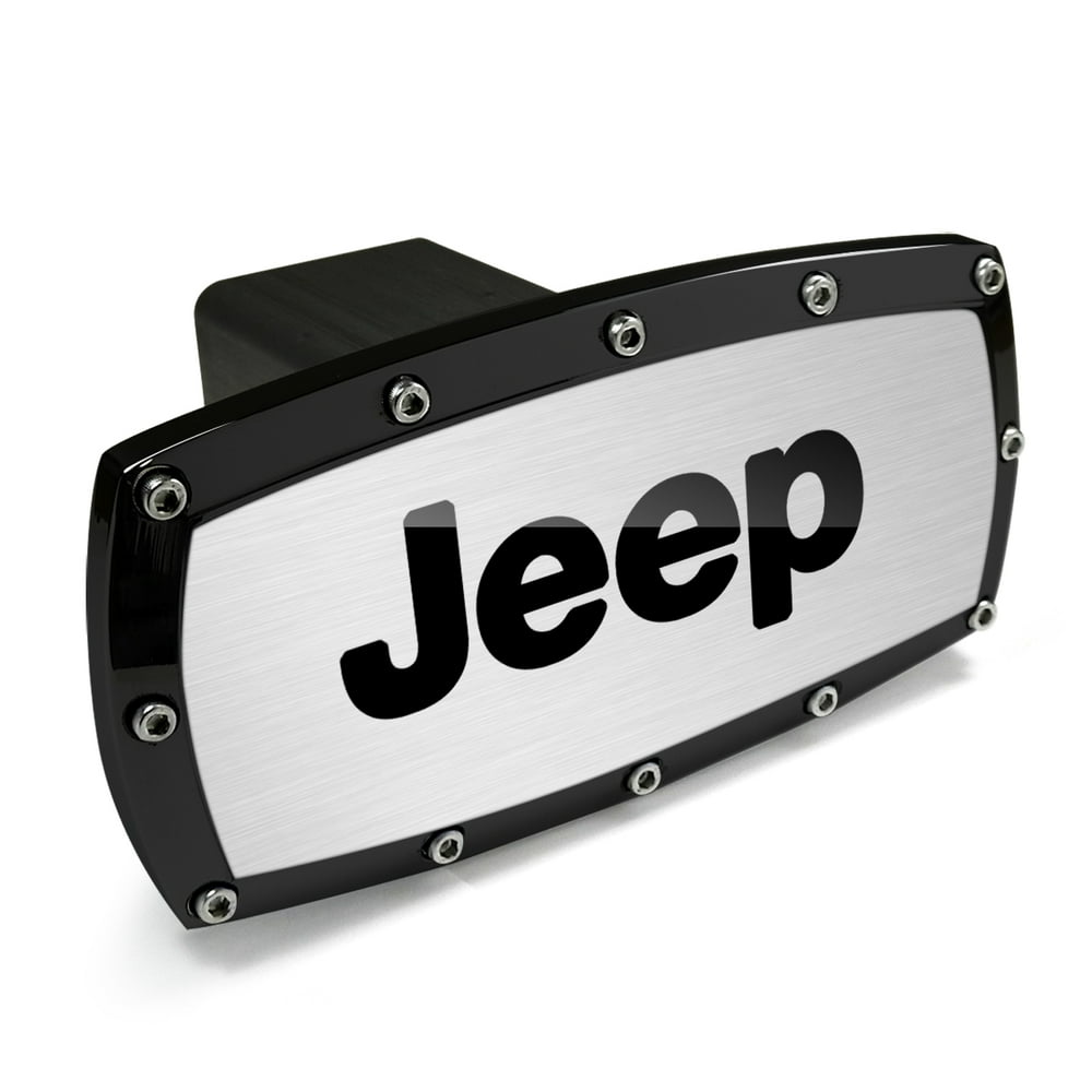 Jeep Black Trim Billet Aluminum Tow Hitch Cover