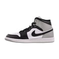 thumbnail image 4 of Jordan 1 Mid Men's Shoes White/Black-Light Smoke Grey dq8426-101, 4 of 6