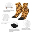 thumbnail image 5 of Pofeuu Vintage Brown Plaid Sunflower Print 30cm Socks, Adult Running Hiking Socks for Youth and Adult, 5 of 7