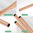 thumbnail image 2 of Uxcell 3-Pack Copper Round Tube, 5mm OD 0.5mm Thick 250mm Length Straight Pipe Tubing for Construction/Machining/DIY Crafting, Metal Straight Pipe, 2 of 7