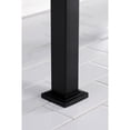 thumbnail image 3 of Kingston Brass KVPB37221Q0 Monarch 37" Ceramic Console Sink with Stainless Steel Legs (1-Hole), White/Matte Black, 3 of 7