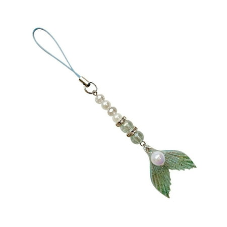 FENOHREFE Sweet Mermaids Love Keyring Portable Phone Lanyard Phone Charm Trendy Bag Charm for Daily Use Stylish Outfits