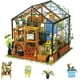 thumbnail image 1 of Kits de cocina para casa de muñecas en miniatura con luz, modelo de casa en miniatura de madera para hacer tú mismo, 1 of 7