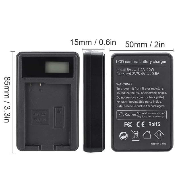 Camera Battery , Overcharge LCD Display Battery Single Portable Abrasion for D5100