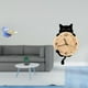 thumbnail image 2 of Figura de oso,Bandeja para gatos Bandeja para dulces para gatos Bandeja para estatuas de resina,Reloj de pared,Reloj de pared decorativo para baño y dormitorio.,Reloj de pared de gato, 2 of 8