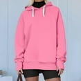 thumbnail image 6 of Xdegoge Womens Oversized Hoodies Drawstring Long Sleeve Casual Hoodie with Thumb Hole Raglan Solid Color Athletic Comfy Hooded Sweatshirts 2025 Winter Trendy Tops, 6 of 8
