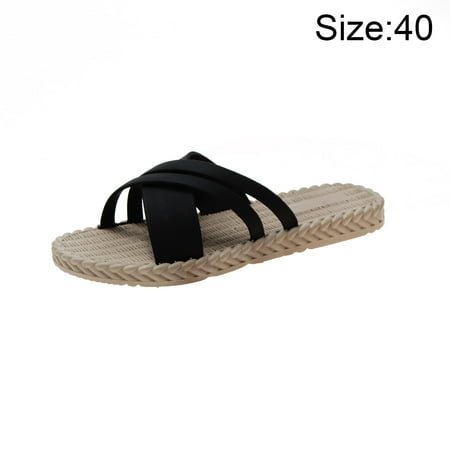 

Lightweight Slippers Comfort Casual Slippers Canvas Slip-On Flat Shoe