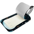 thumbnail image 2 of Square 2Pack PU Leather Christmas Snowman Cruise Luggage Tag with Privacy Cover and Name ID Tag for Travel Handbags Backpacks Luggage Tags, 2 of 6