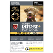 Nutri-Vet K9 Defense Plus for Dogs Flea & Tick and More Puppy 5 Pounds to 10 Pounds