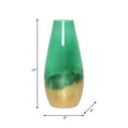 thumbnail image 3 of Modern Glass Vase with Dipped Finish - Elegant Home & Office Decor - Handcrafted Decorative Centerpiece for Living Room, Bedroom, or Workspace - Stylish Accent Vase - 19" Green, 3 of 10