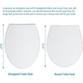 thumbnail image 7 of EastVita Durable Soft Close 17 Inch White Flat Front Toilet Seat Round Quick Install, 7 of 7