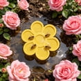 thumbnail image 5 of YAMB Flower Shaped Floating Drinking Station, 7.87in Outdoor Bee Floating Water Station Decor, Lightweight Foam Bird Bath Decor for Garden Orchard and Farm Outdoor Water Feeding, Yellow, 5 of 7
