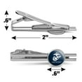 thumbnail image 3 of Marines USMC First to Fight Blue White Logo Officially Licensed Round Tie Bar Clip Clasp Tack Silver Color Plated, 3 of 6