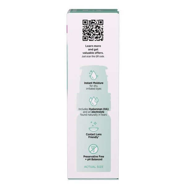 3 Pack - Blink Boost Preservative-Free Lubricating Eye Drops, Eye Care Drops for Dry Eyes, Instant Moisture for Dry Irritated Eyes & Comfort Throughout the Day, Contact Lens Friendly, 10 mL
