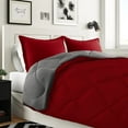 thumbnail image 2 of Elegant Comfort 7-Piece Bed-in-a-Bag Comforter and Sheet Set- 1500 Series 7-Piece Split King Size Bed-in-a-Bag, Cozy Bed Sheets and Comforter Set, Wrinkle and Stain Resistant, Red/Gray, 2 of 4