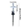 thumbnail image 2 of Solar Cross Garden Lights Outdoor Decorative - Solar Metal&Glass Cross White Hydrangea Flower Stake Lights- Waterproof 20 Warm White LED for Remembrance Gifts & Sympathy Gifts., 2 of 6