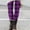 Purple, variant on Plaid Leggings for Women High Waisted Yoga Pants Women Tummy Control Workout Compression Running Leggings Green L