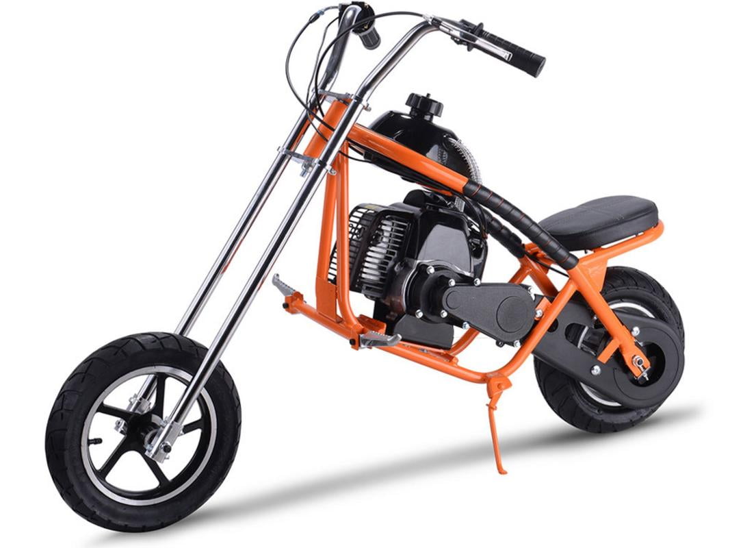 MotoTec 49cc Kids Gas Powered Mini Chopper Orange